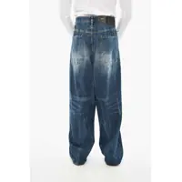 Blugi drepti DSQUARED2 pentru Barbati - Blugi drepti DSQUARED2 Icon Wide Leg Loose Fit Jeans Blue Barbati (BM 19709789) - B-mall.ro