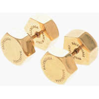 Cercei Double-Face Bolt Earrings With Gold Finish Barbati