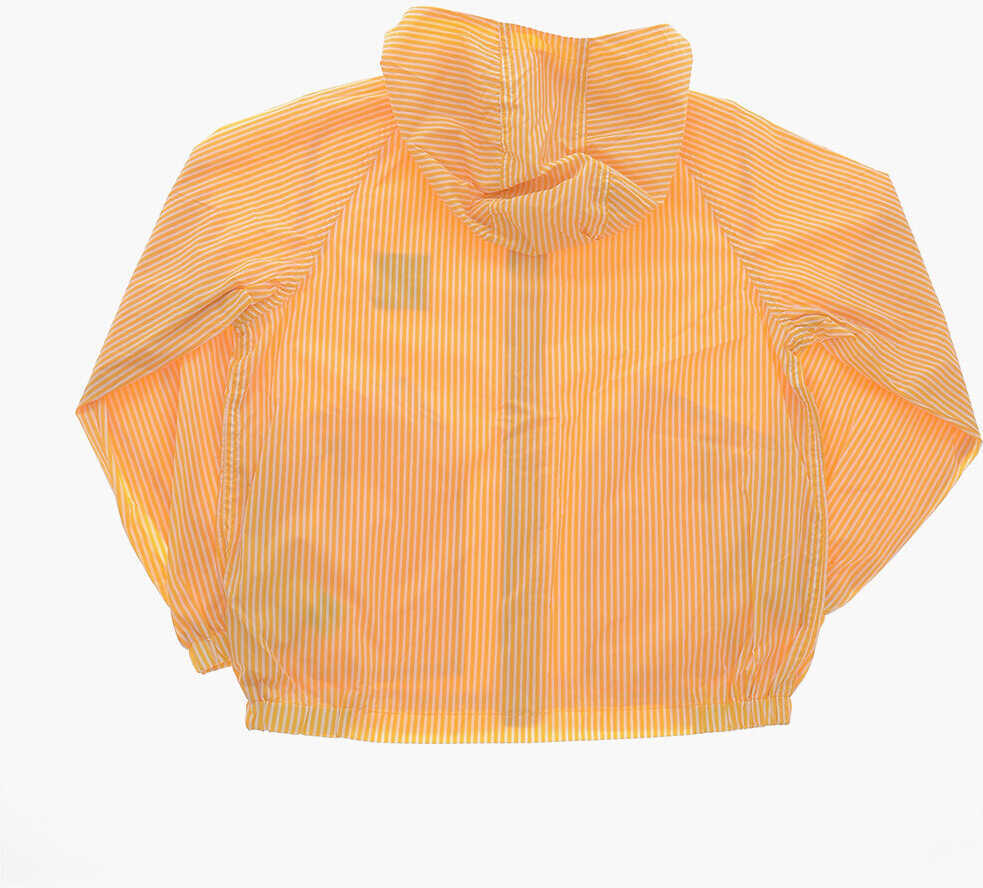 Jachete N21 Kids Awning Striped Nylon Windbreaker Yellow Baieti (BM 19709804) 3