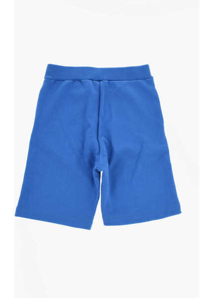 Pantaloni scurti Marni Brushed Cotton Shorts With Printed Logo Blue Baieti (BM 19709810) 3