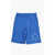 Marni Brushed Cotton Shorts With Printed Logo Blue