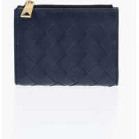 Portofele Braided Leather Wallet With Zip Femei