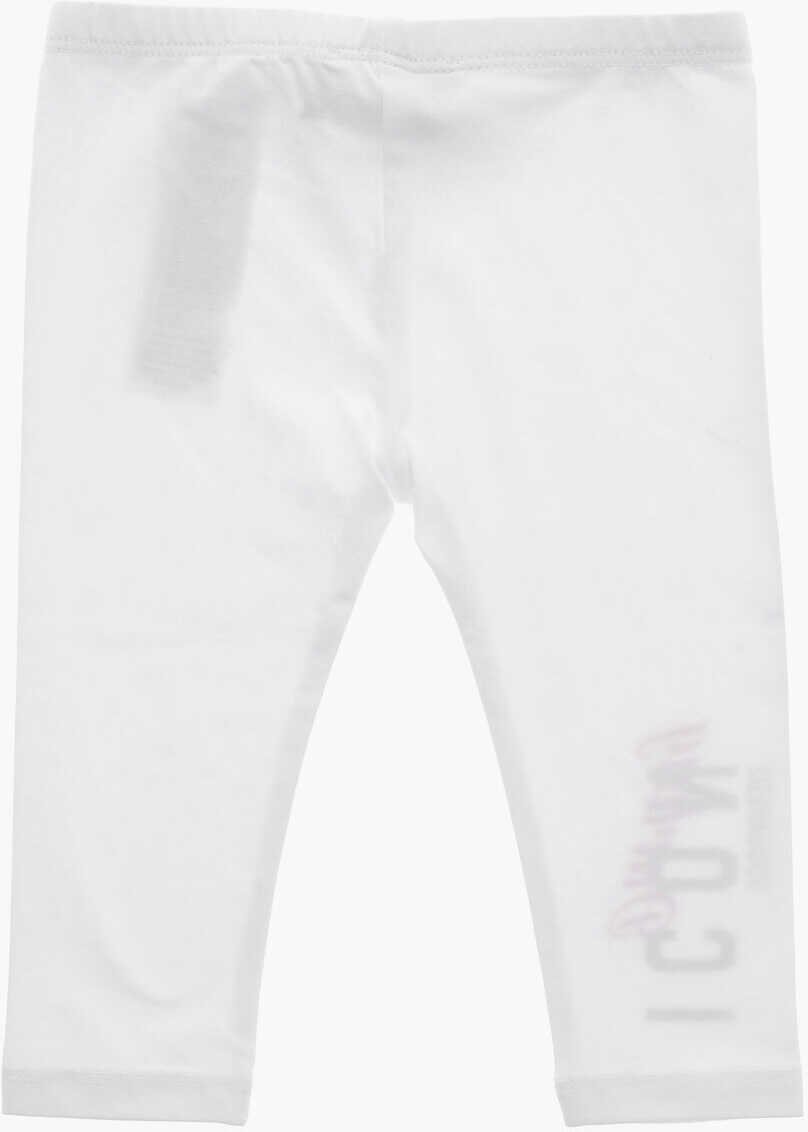 Colanti DSQUARED2 Cotton Icon Darling Leggings White Fete (BM 19709822) 3
