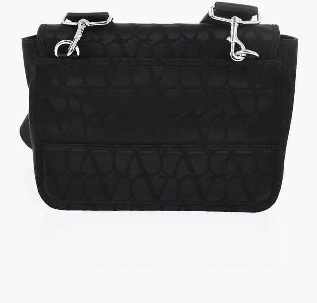 Genti tip postas Valentino Garavani Garavani All-Over Monogram Crossbody Bag Black Barbati (BM 19709828) 2