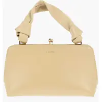 Genti de mana Solid Color Leather Mini Handbag Femei