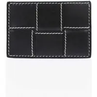 Portofele Braided Leather Card Holder Barbati