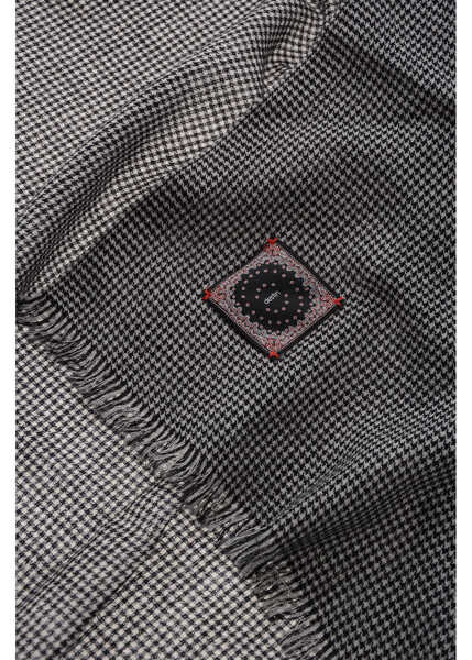 Esarfe Destin Houndstooth Wool Scarf Black & White Barbati (BM 19709849) 2