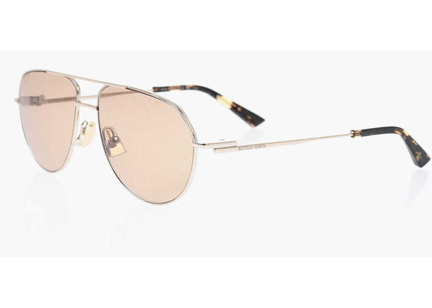 Ochelari de soare Bottega Veneta Aviator Sunglasses With Tortoiseshell Detail Silver Femei (BM 19709855) 2