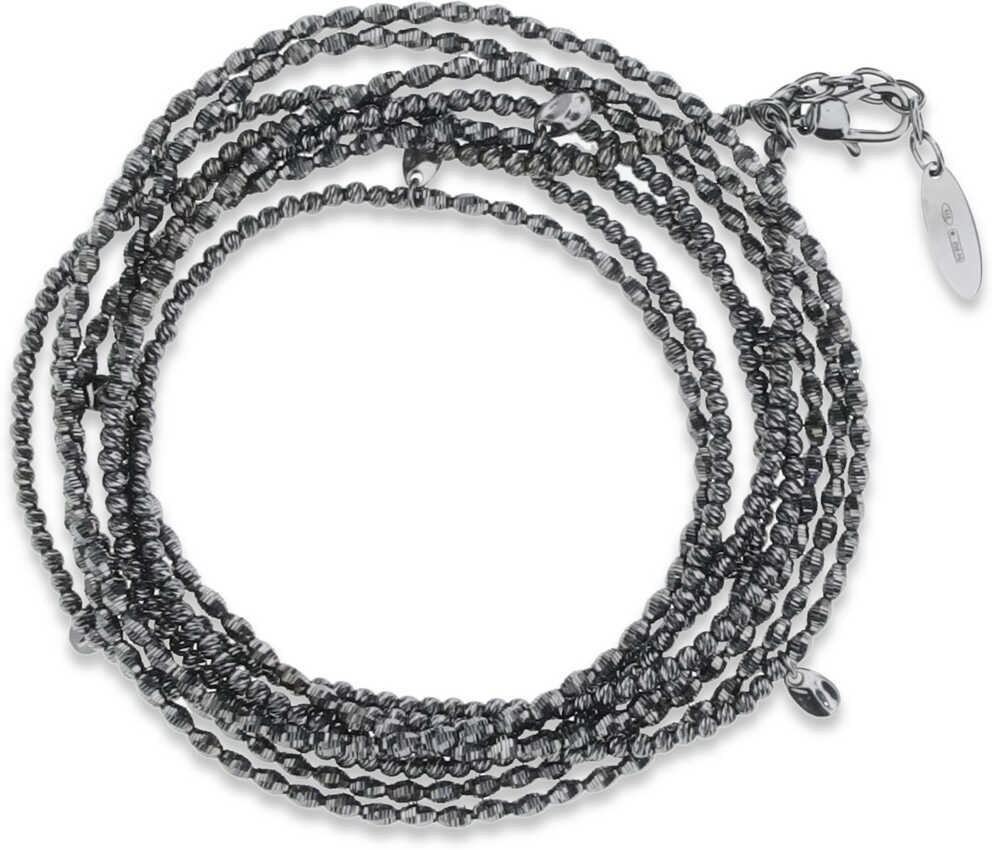 Bratari Brunello Cucinelli Spiral Bracelet RODIO NERO Femei (BM 19709930) 2