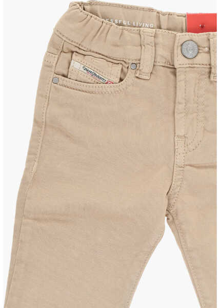 Pantaloni casual Diesel Cotton Casual D-Gale-B Pants Beige Baieti (BM 19709939) 2