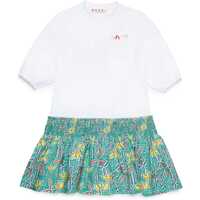 Rochii Short Sleeved Tee Dress With Patterned Skirt Fete