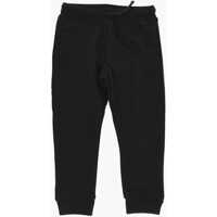 Pantaloni de trening Solid Color Joggers With Contrasting Logo Baieti