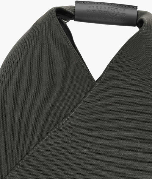 Genti de mana Maison Margiela Mm6 Technical Fabric Mini Japanese Handbag With Leather Deta Military Green Femei (BM 19709990) 3