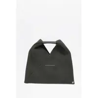 Genti de mana Mm6 Technical Fabric Mini Japanese Handbag With Leather Deta Femei