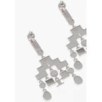 Cercei C&eacute;line Dama - Cercei Cline Metal Chandelier Earrings With Crystals Silver Femei (BM 19709993) - B-mall.ro