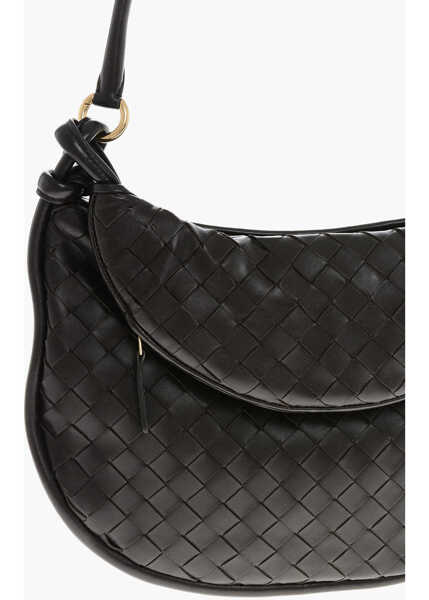 Genti de umar Bottega Veneta Braided Leather Shoulder Bag Brown Femei (BM 19709999) 3