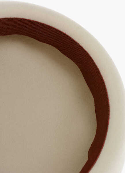 Caciuli Loro Piana Solid Color Felt Rita Basque Hat Beige Femei (BM 19710008) 3