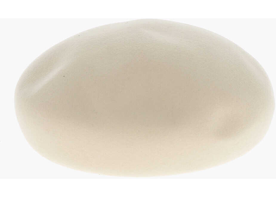 Caciuli Loro Piana Solid Color Felt Rita Basque Hat Beige Femei (BM 19710008) 1