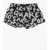 DSQUARED2 Monogram Patterned Swimshorts Black & White