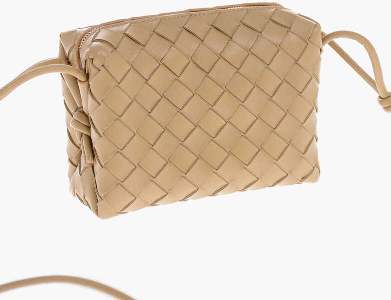 Genti de umar Bottega Veneta Braided Leather Mini Shoulder Bag Brown Femei (BM 19710020) 2