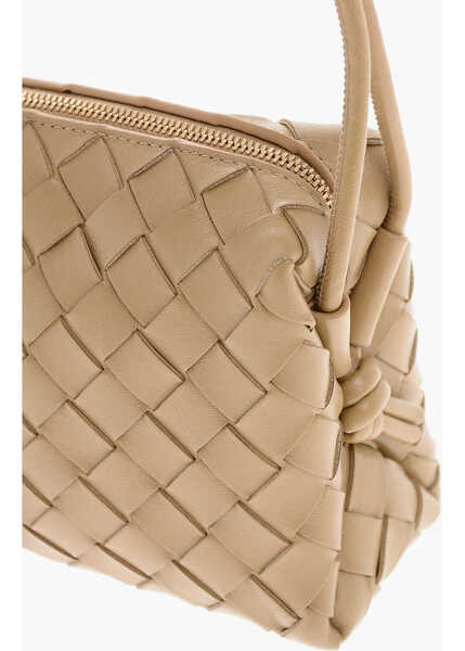 Genti de umar Bottega Veneta Braided Leather Mini Shoulder Bag Brown Femei (BM 19710020) 4