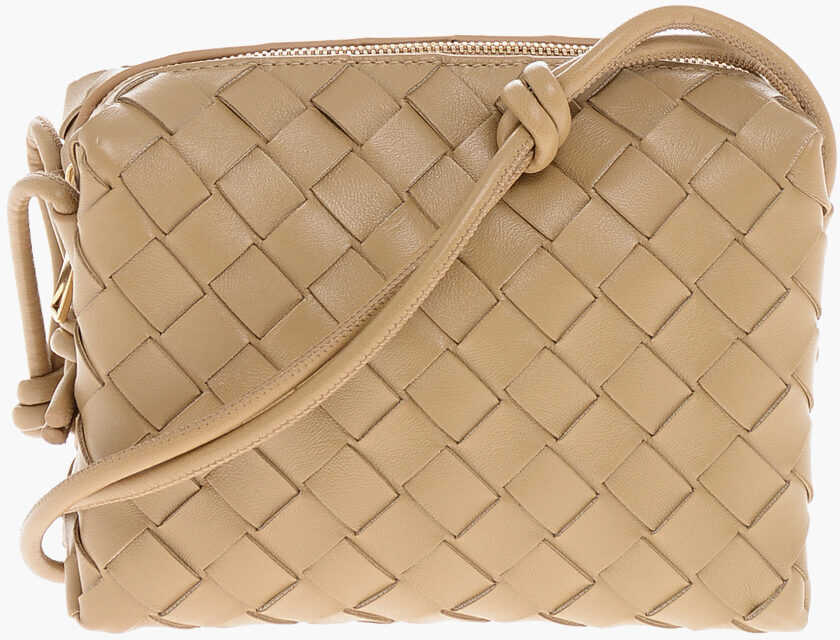 Genti de umar Bottega Veneta Braided Leather Mini Shoulder Bag Brown Femei (BM 19710020) 1
