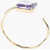 Dries Van Noten Golden Effect Metal Bracelet With Jewel Gold