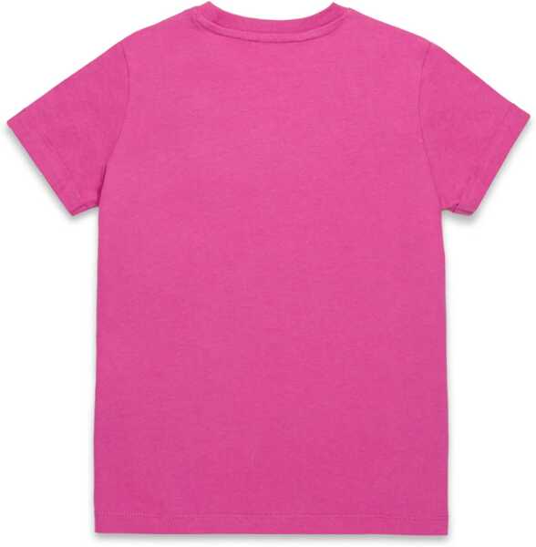 Tricouri Diesel Cotton Tjeki Crew-Neck T-Shirt With Sequined Logo Pink Baieti (BM 19710026) 2
