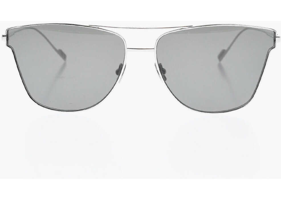 Ochelari de soare Saint Laurent Wayfarer Sunglasses With Metal Frame And Double Bridge Desig Silver Barbati (BM 19710029) 1
