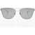 Saint Laurent Wayfarer Sunglasses With Metal Frame And Double Bridge Desig Silver