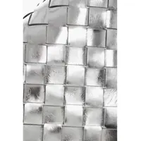 Genti de mana Bottega Veneta Dama - Genti de mana Bottega Veneta Metallic Leather Mini Handbag Silver Femei (BM 19710032) - B-mall.ro