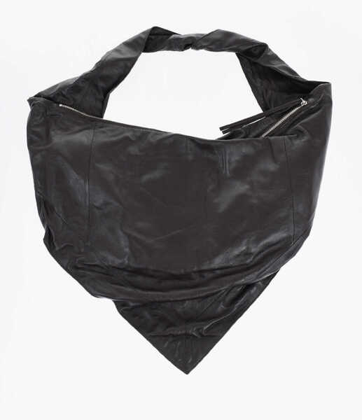 Esarfe LEMAIRE Soft Leather Scarf Shoulder Bag With Zip Closure Brown Femei (BM 19710035) 2