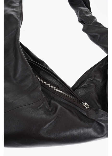 Esarfe LEMAIRE Soft Leather Scarf Shoulder Bag With Zip Closure Brown Femei (BM 19710035) 3