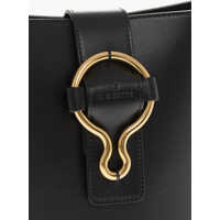 Genti IL BISONTE Dama - Genti de umar IL BISONTE Leather Bucket Bag With Golden Effect Details Black Femei (BM 19710041) - B-mall.ro