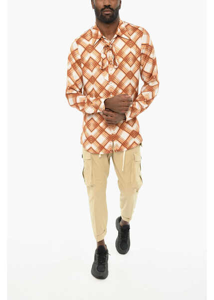 Cravate DSQUARED2 Printed Tie Neck Shirt Multicolor Barbati (BM 19710044) 4