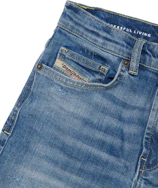 Pantaloni scurti Diesel Delav Denim Macs Shorts Light Blue Fete (BM 19710050) 3