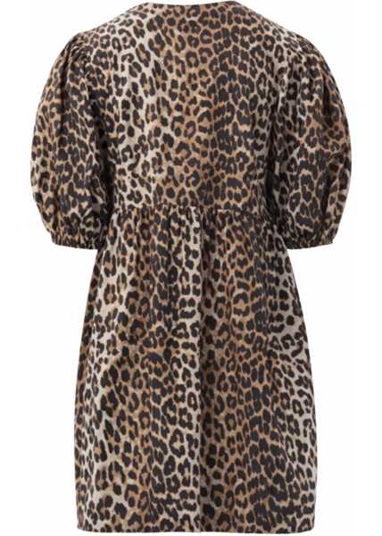 Rochii casual Ganni Mini Dress ANIMALIER Femei (BM 19710137) 3