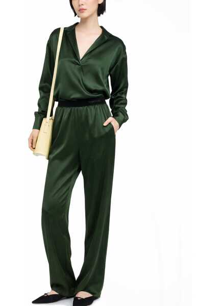 Tricouri Polo Tom Ford Silk Satin Stretch Shirt GREEN Femei (BM 19710155) 2