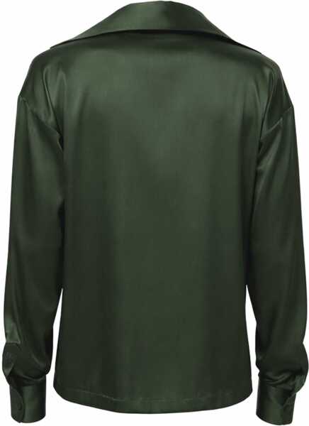 Tricouri Polo Tom Ford Silk Satin Stretch Shirt GREEN Femei (BM 19710155) 3