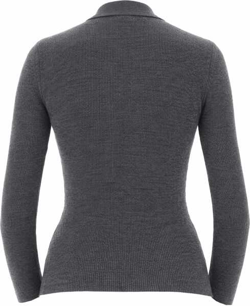 Pulovere Ganni Jacquard Wool Sweater GREY Femei (BM 19710221) 2