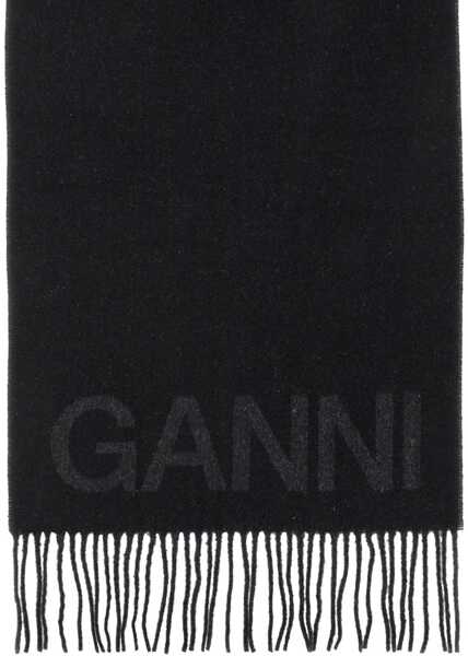 Esarfe Ganni Sciarpa Con Logo BLACK Femei (BM 19710227) 3