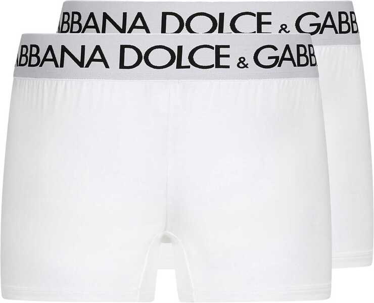 Lenjerie intima Dolce & Gabbana Bi-Pack Boxer Regular WHITE Barbati (BM 19710254) 3