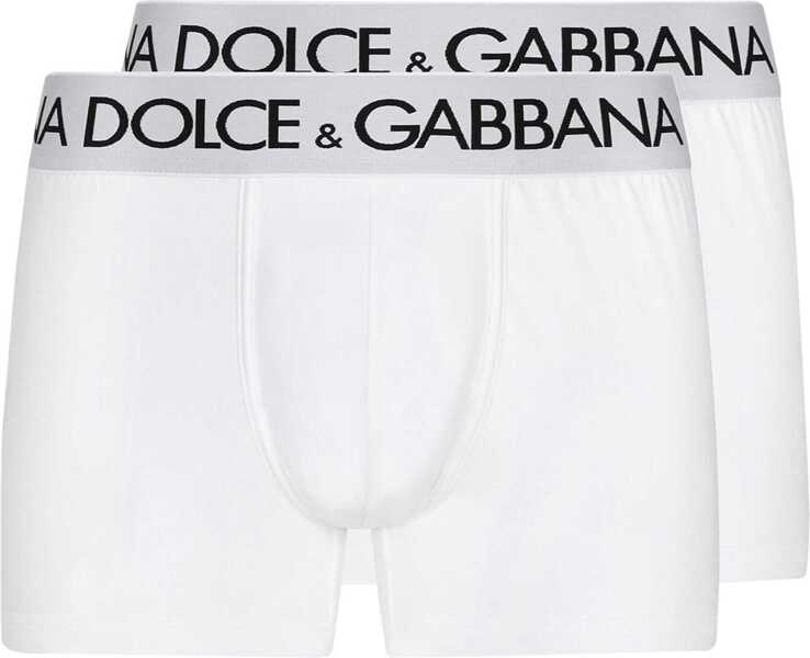 Lenjerie intima Dolce & Gabbana Bi-Pack Boxer Regular WHITE Barbati (BM 19710254) 1