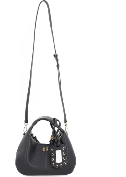 Genti de mana Ganni Borsa Hobo Small BLACK Femei (BM 19710263) 4