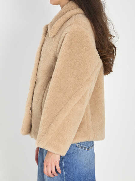 Paltoane Max Mara Cropped Teddy Coat BEIGE Femei (BM 19710332) 3