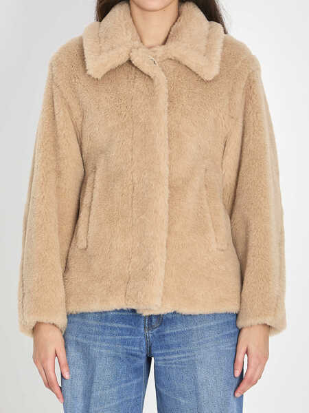 Paltoane Max Mara Cropped Teddy Coat BEIGE Femei (BM 19710332) 1