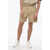 DSQUARED2 Distressed Effect Cotton Shorts Beige