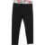 N&deg;21 Kids Cotton Blend Leggings With Logoed Waistband Black
