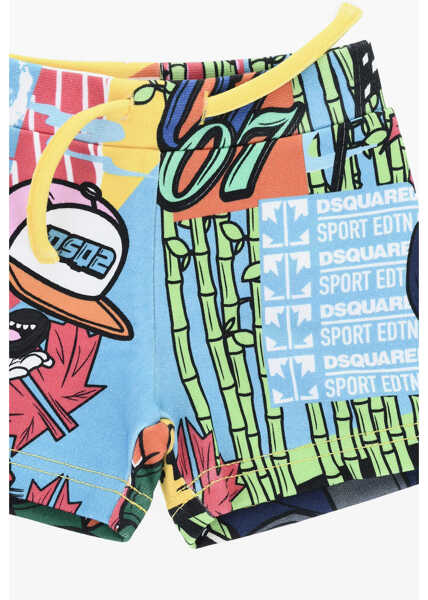 Pantaloni scurti DSQUARED2 Patterned Shorts With Elastic Waistband Multicolor Baieti (BM 19710350) 2