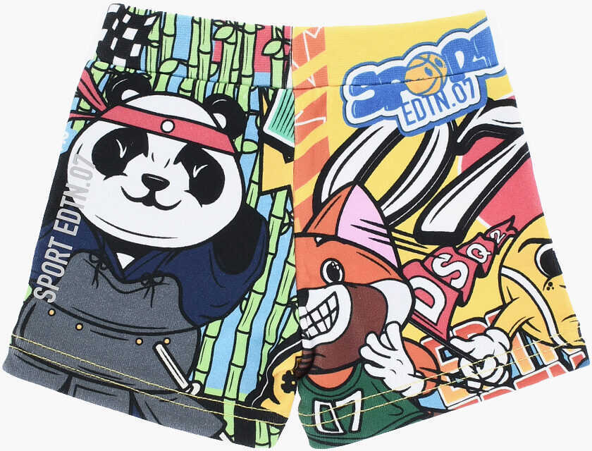 Pantaloni scurti DSQUARED2 Patterned Shorts With Elastic Waistband Multicolor Baieti (BM 19710350) 3